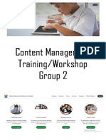 Content Management Training