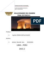 Solucionario E.Final-Fisica II - Castillo