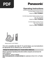 Operating Instructions: KX-TG5621