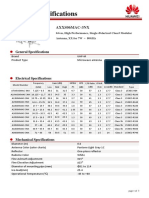 High Performance Single-Polarized Class3 Modular Antenna Specifications