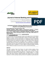 Download An Empirical Study of Factors Affecting the Internet Banking by Sadia Ali SN46998355 doc pdf