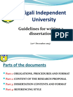 Kigali Independent University: Guidelines For Writing A Dissertation