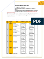 Requisitos y Rúbrica para El Examen Final Sistemas Estructurales 1