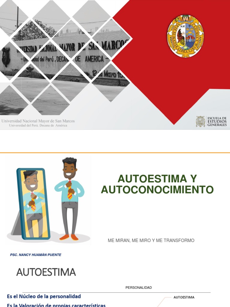 Autoestima y Autoconocimiento Personal | PDF | Autoestima | Desarrollo ...