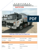 Liters HOWO Brand Fuel Tanker Truck