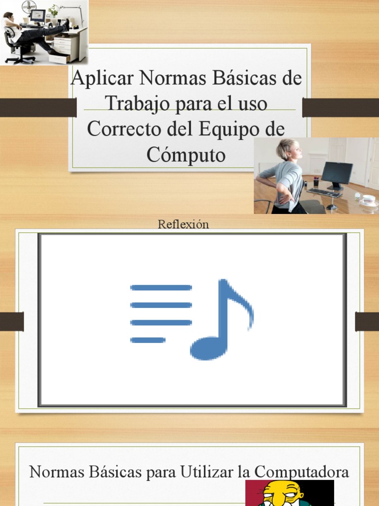 Normas Basicas USO DEL ORDENADOR | PDF | Hardware de la computadora ...
