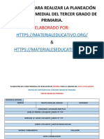 3 Er Grado Formato Planeacion Curso Remedial MEX