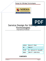 Service Design For Sibridge Technologies