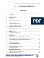 Section 1 - Instructions To Bidders: Table of Clauses