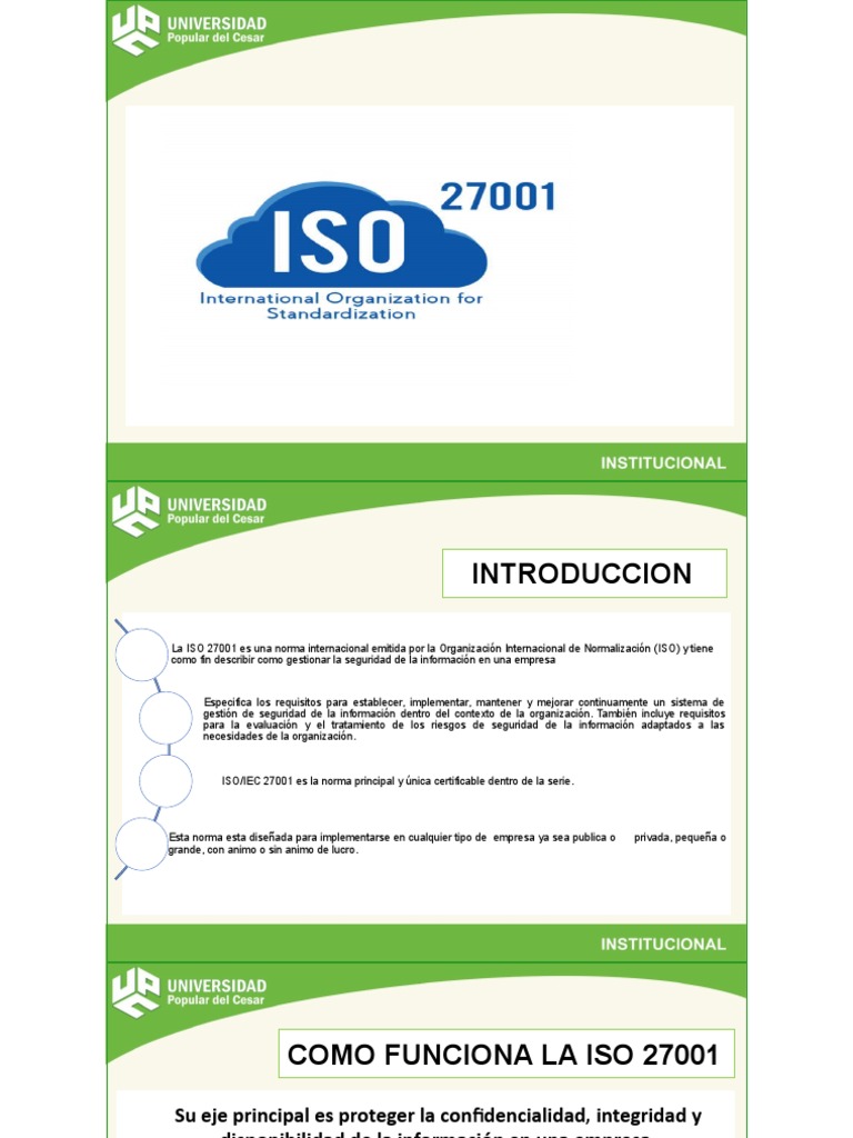 Exposicion Iso 27001 Auditoria | PDF | Seguridad de información ...