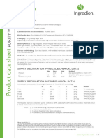 Purity™ D: Supply Specification (Physical & Chemical Data)