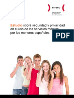 Estudio sobre seguridad y privacidad en el uso de los servicios móviles por los menores españoles - INTECO