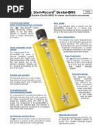 Steri-Record Dental-BMS: Batch Monitoring System (Dental-BMS) For Steam Sterilization Processes