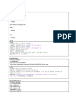 'Enter Length of Rectangle:' 'Enter Width of Rectangle:'