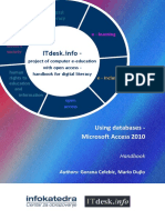 Itdesk - Info - : Using Databases - Microsoft Access 2010