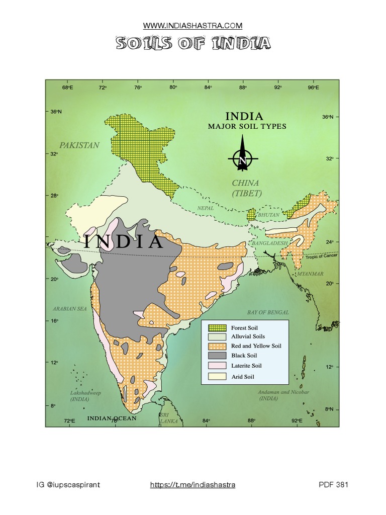 Soils of India: Types and Crops | PDF | Lime (Material) | Soil