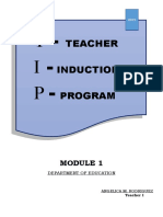 Teacher Induction Program: Department of Education