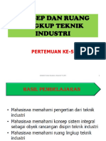 Pertemuan Ke - 5 - Pti - Sejarah Dan Pekembangaan Teknik Industri PDF