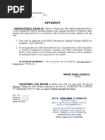 Affidavit of Low Income - Sample | PDF