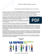 Edito Du Medef Pf Du 20-07-20 Plan de Relance Volet 1