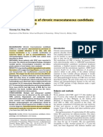 Oral Manifestation of Chronic Mucocutaneous Candidiasis