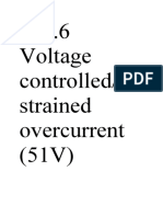 51V Voltage Controlled Overcurrent Protection