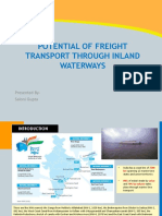 Potential of Freight Transport Through Inland Waterways: Presented By-Saloni Gupta