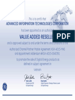 Value Added Reseller: Advanced Information Technologies Corporation