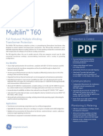 Multilin T60: Full-Featured, Multiple-Winding Transformer Protection