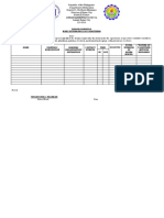 BE Form 4 DAILY ATTENDANCE OF VOLUNTEERS