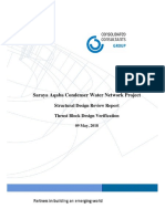 Saraya Aqaba Condenser Water Network Project: Structural Design Review Report Thrust Block Design Verification