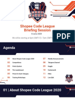 (8 June) Shopee Code League Briefing Session
