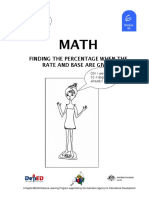 Math 6 DLP 46 - Finding The Percentage When The Rate and Base Are Given