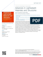 Advances in Lightweight Materials and Structures