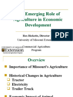 The Emerging Role of Agriculture in Economic Development