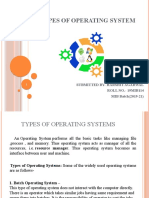 Types of Operating System by Harshit Agarwal