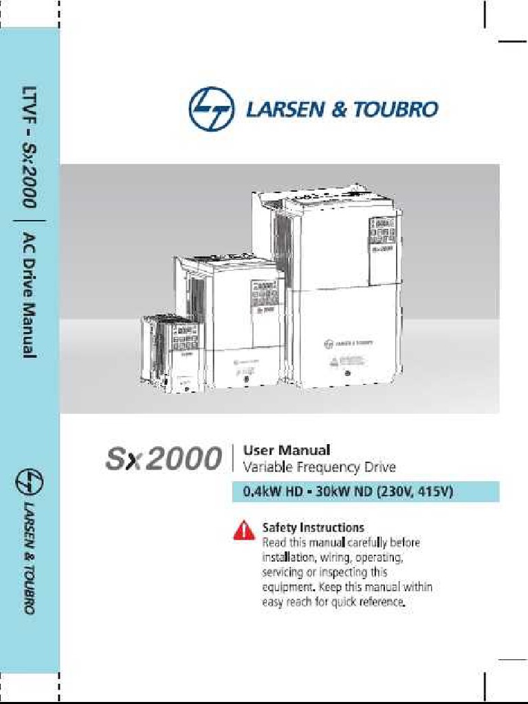 Sx2000 Manual 0 4 To 22kw 30 03 2015 5 Pdf Pdf Power Inverter
