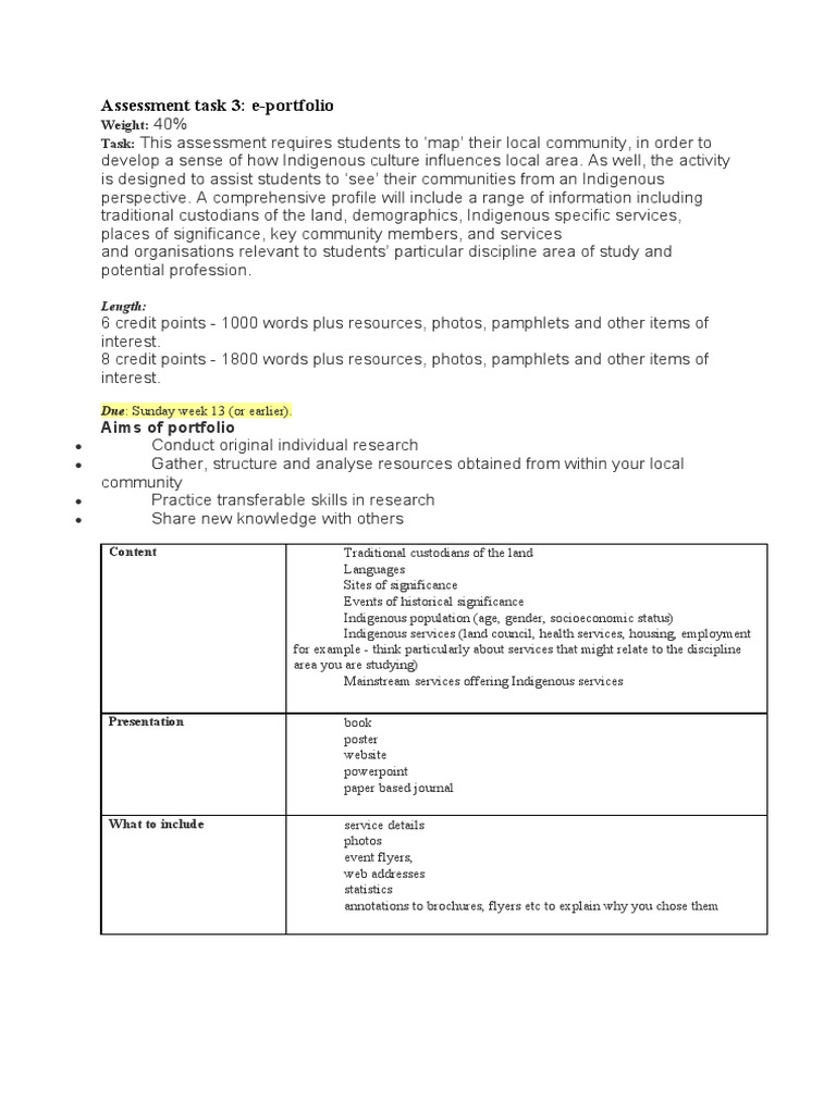 Assessment 3 E Portfolio Pdf Community Statistics