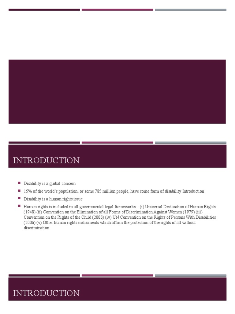Pwds Pdf Disability Human Rights