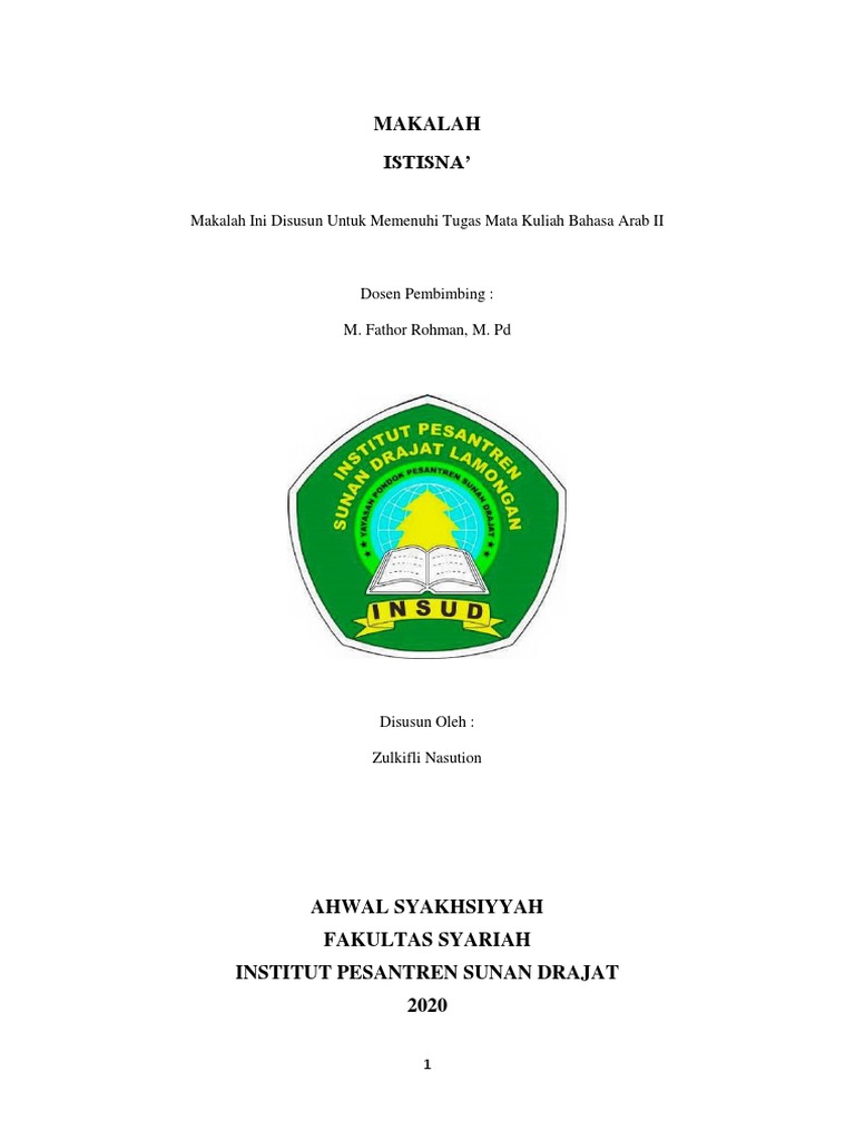Makalah Istisna Pdf Pdf