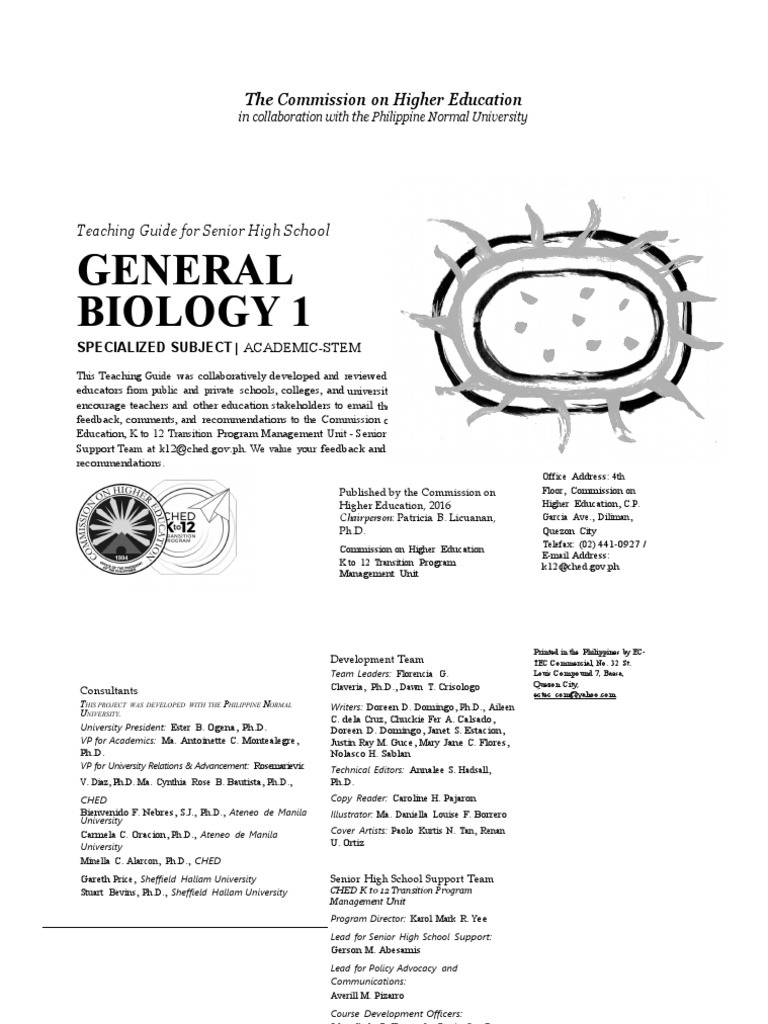 Teaching Guide for Senior High Biology | PDF | Cellular Respiration ...