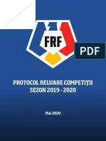 FRF - Protocol Reluare Competitii 13 Iunie 2020