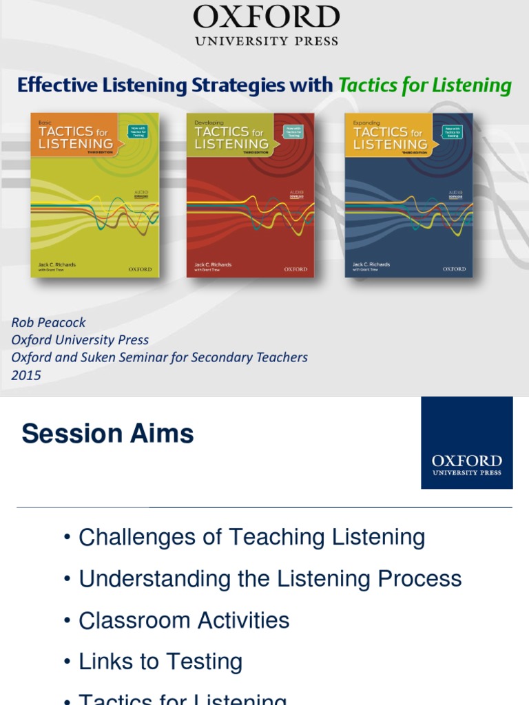 Effective Listening Strategies for Teachers | PDF | Vocabulary ...