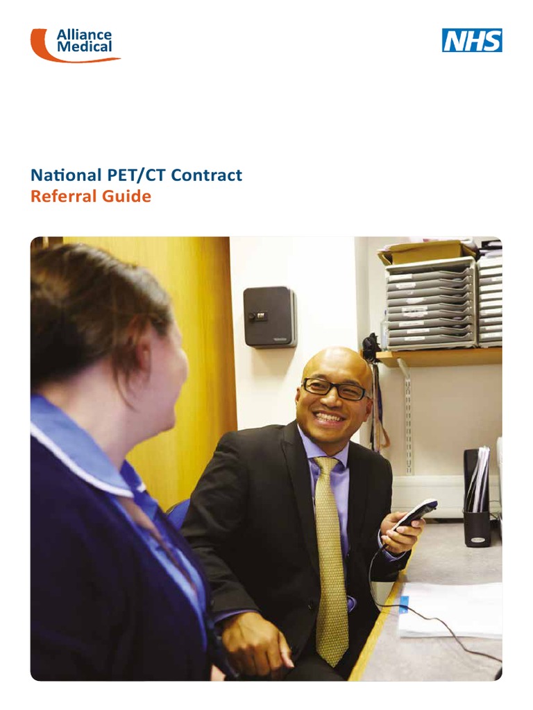 National PET/CT Contract: Referral Guide | PDF | Positron Emission ...