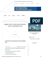 OBJECTIVE TYPE QUESTIONS AND ANSWERS-ETO - Electro Technical Officer