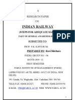 Indian Railway: A Research Paper ON