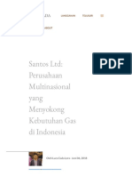 Santos LTD - Perusahaan Multinasional Yang Menyokong Kebutuhan Gas Di Indonesia PDF