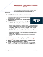 Protocol de Internare Al Pacientilor in Vederea Reducerii Riscului de Contaminare COVID19