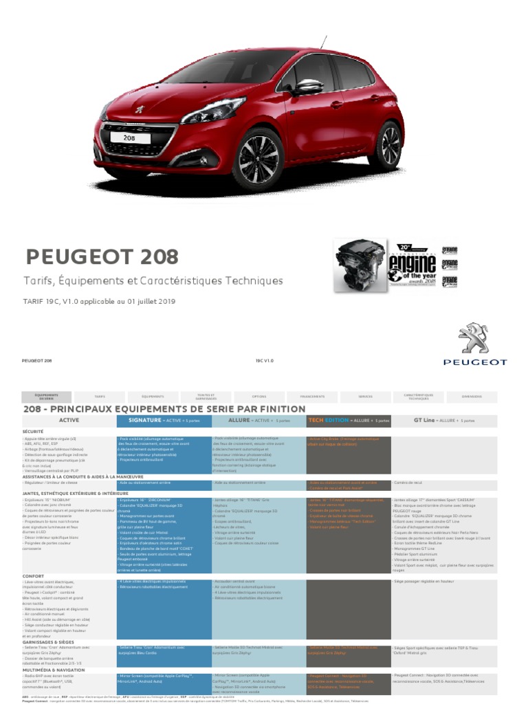 CT Peugeot 208.366909, PDF, Système anti-blocage des roues