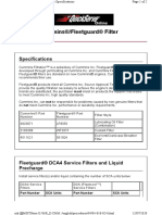 018-024 Cummins®/Fleetguard® Filter Specifications